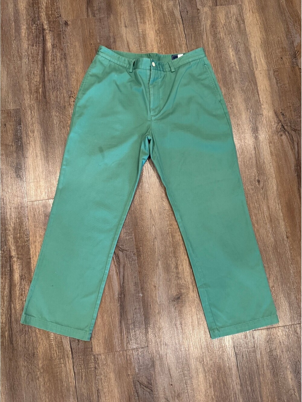 Vineyard Vines Classic Green Cotton Twill Chino Khaki Pants 35x30